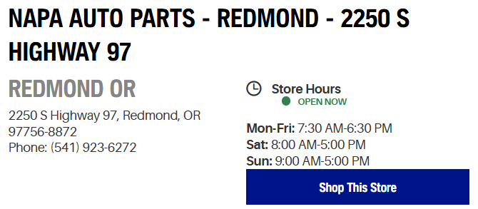 Redmond NAPA